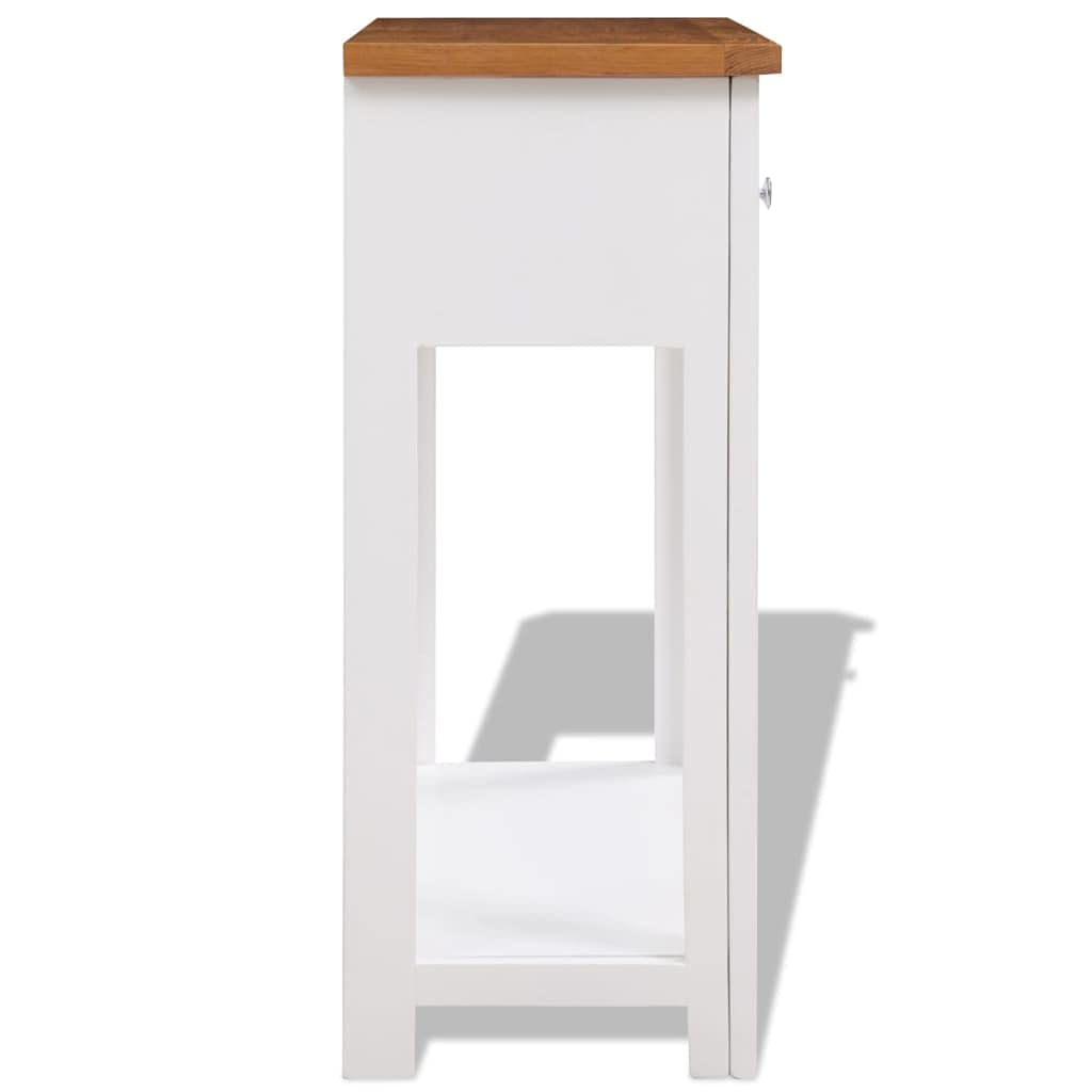 Console Table Side Table Entryway Table Solid Oak Wood R193