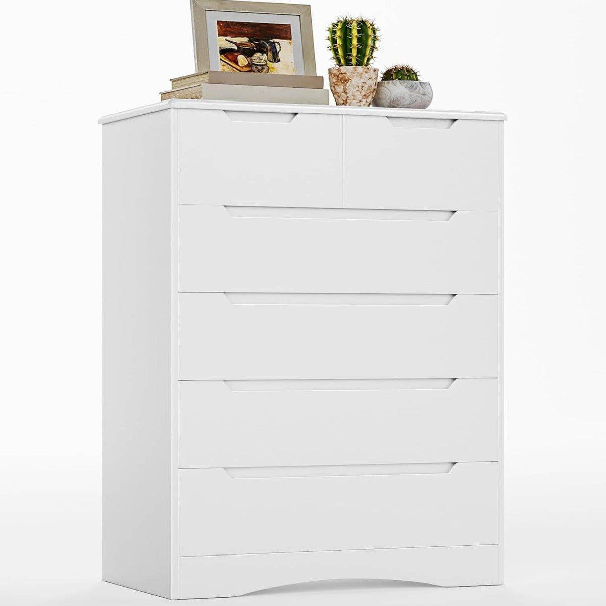 White 6 Drawer Dresser Z69989
