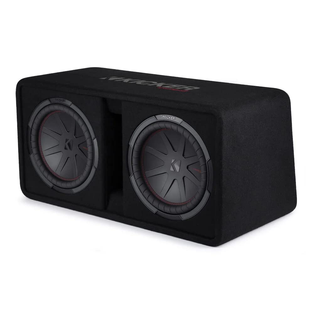 Dual 12" 1000W RMS 2 Ohm Loaded Subwoofer Enclosure & Amp Package O426607
