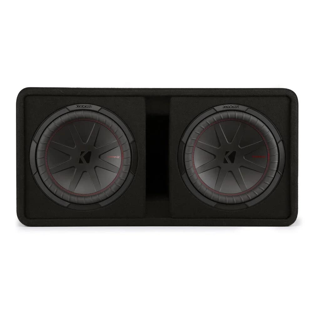 Dual 12" 1000W RMS 2 Ohm Loaded Subwoofer Enclosure & Amp Package O426607