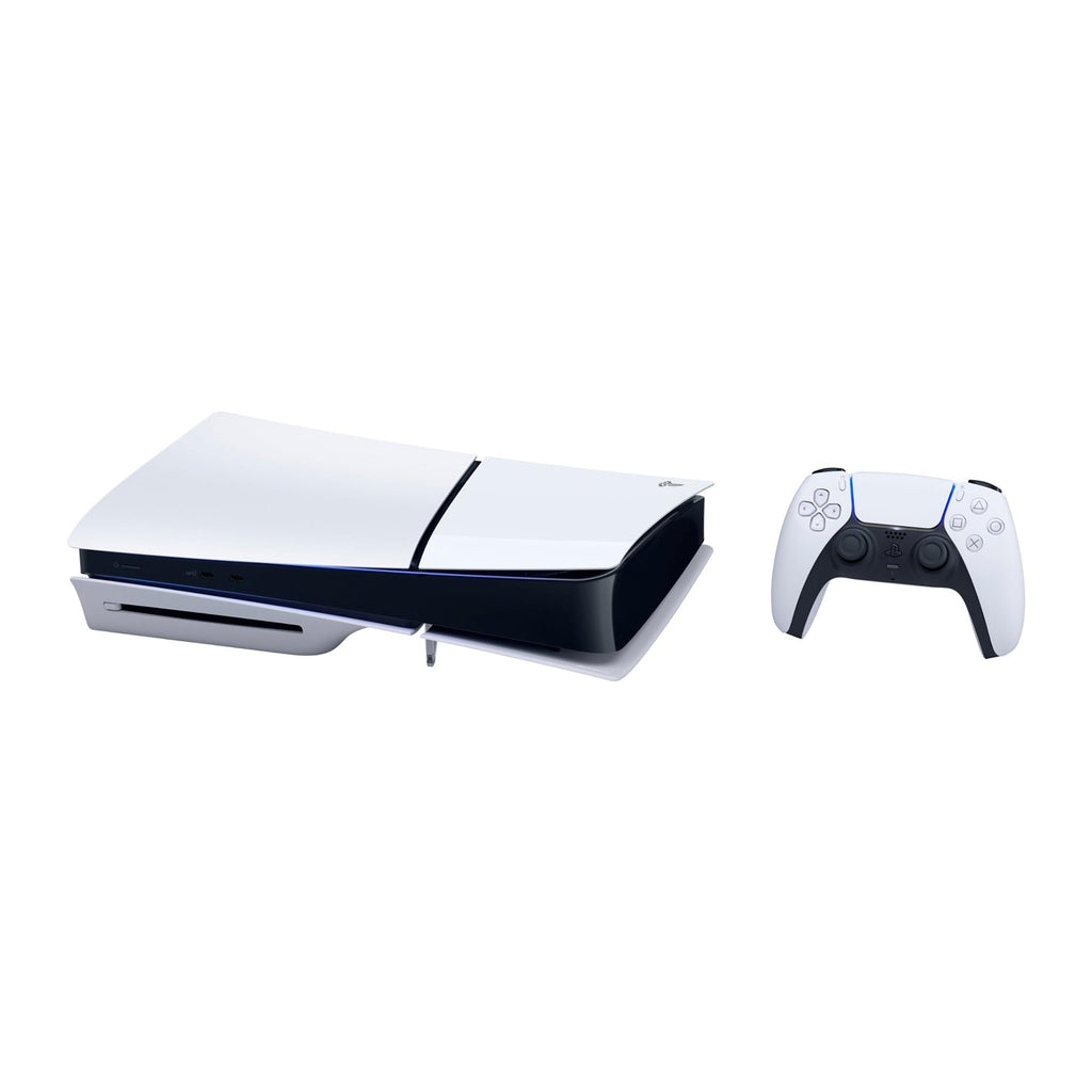 White Slim Disc Edition Gaming Console Bundle with Wireless Controller W615
