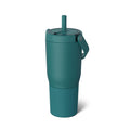 25oz Leakproof Stainless Steel Travel Tumbler with Handle & Straw M4097