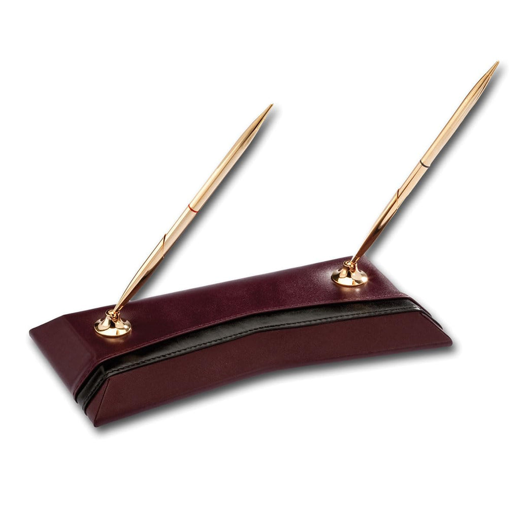 Burgundy Leather 8-Piece Desk Set C54937