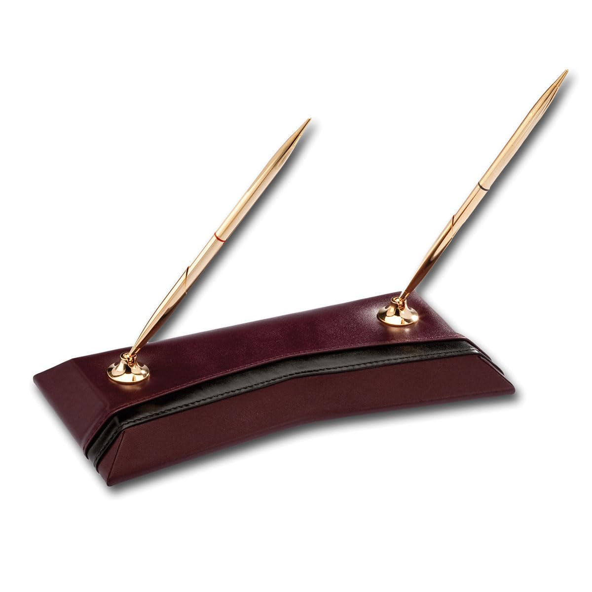 Burgundy Leather 8-Piece Desk Set C54937