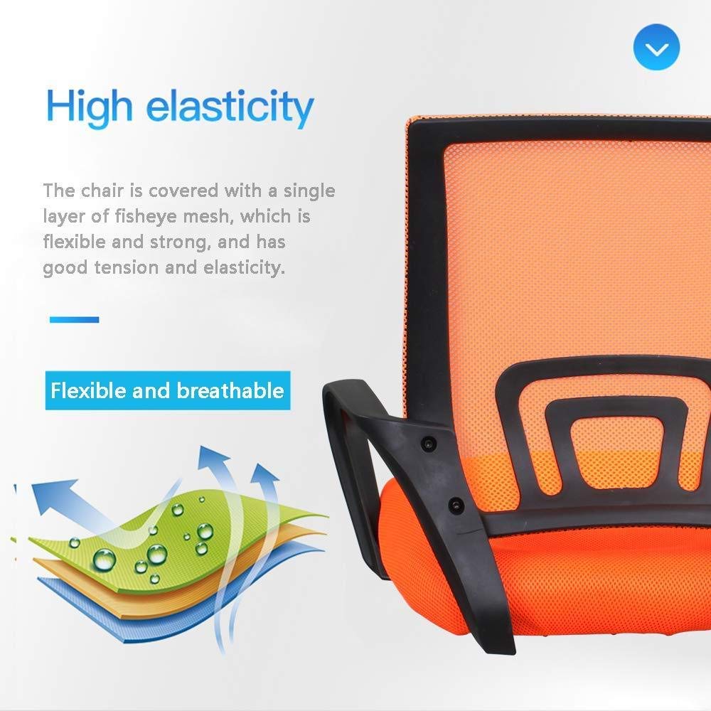 Orange Ergonomic Mesh and Leather High Back Office Chair F130