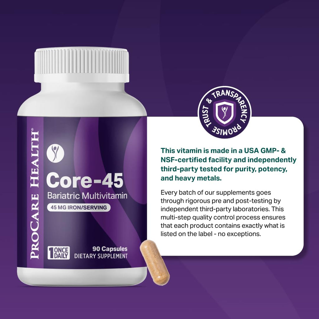 Bariatric Multivitamin 45mg Iron Capsule 30ct B3331