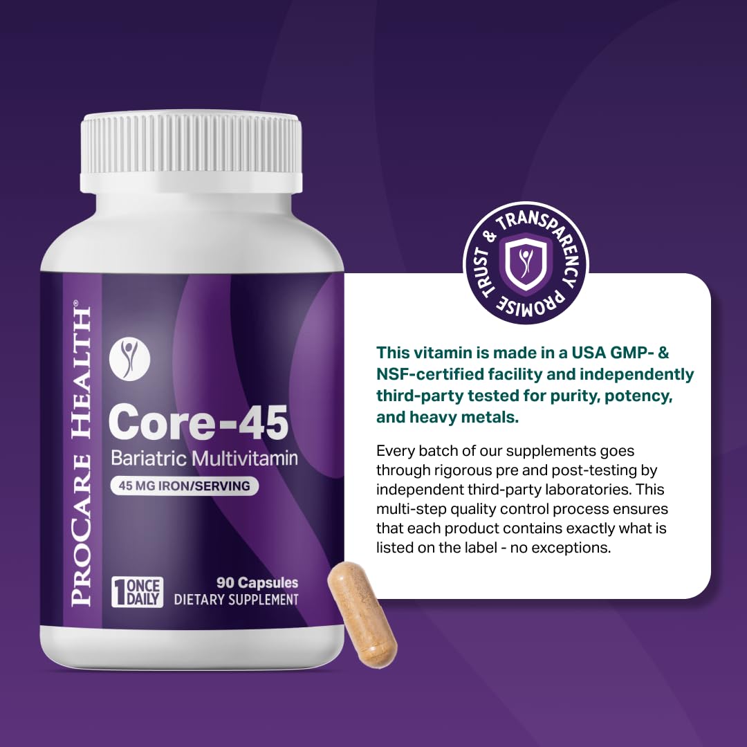 Bariatric Multivitamin 45mg Iron Capsule 30ct B3331