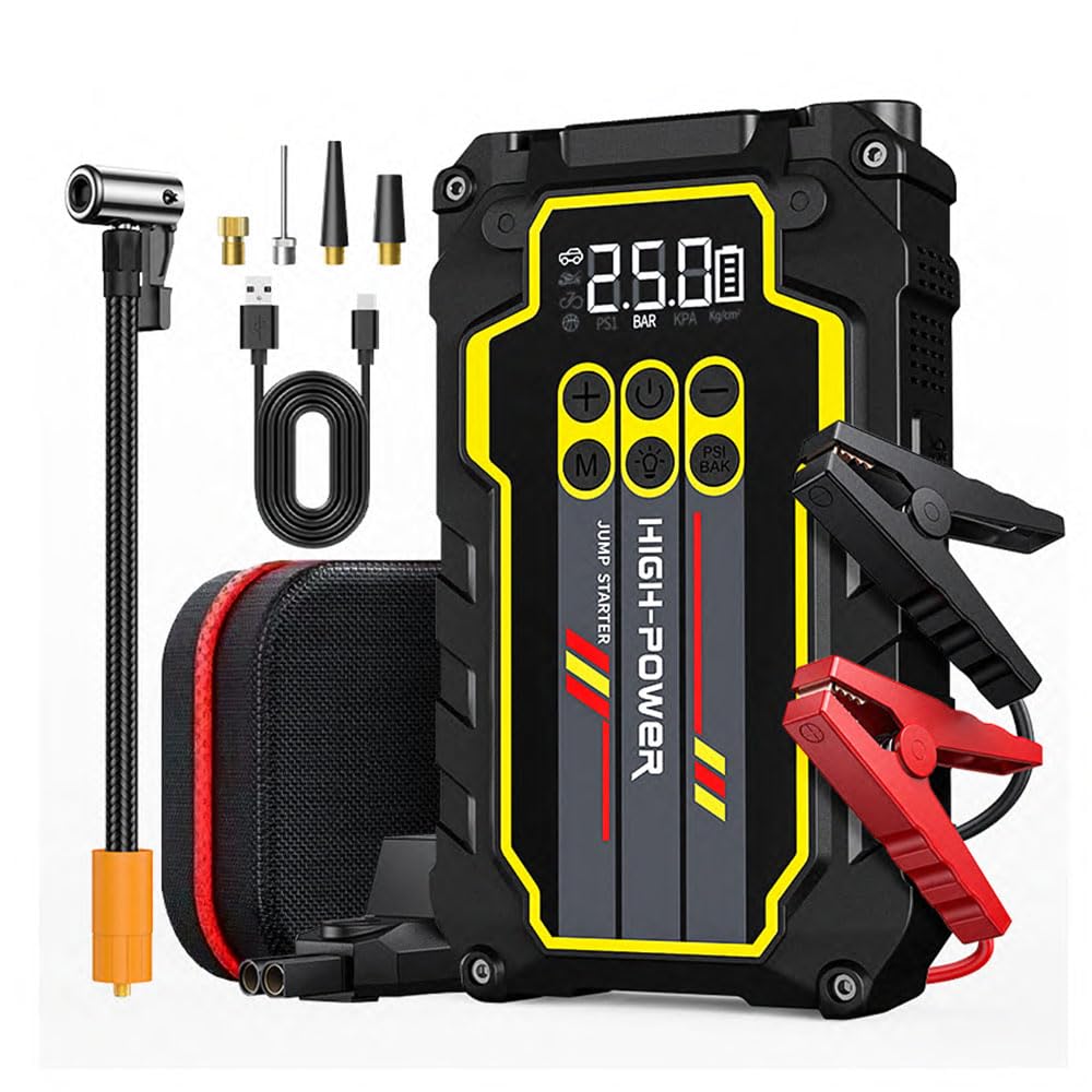 4000A 12V Portable Jump Starter with Air Compressor N98987