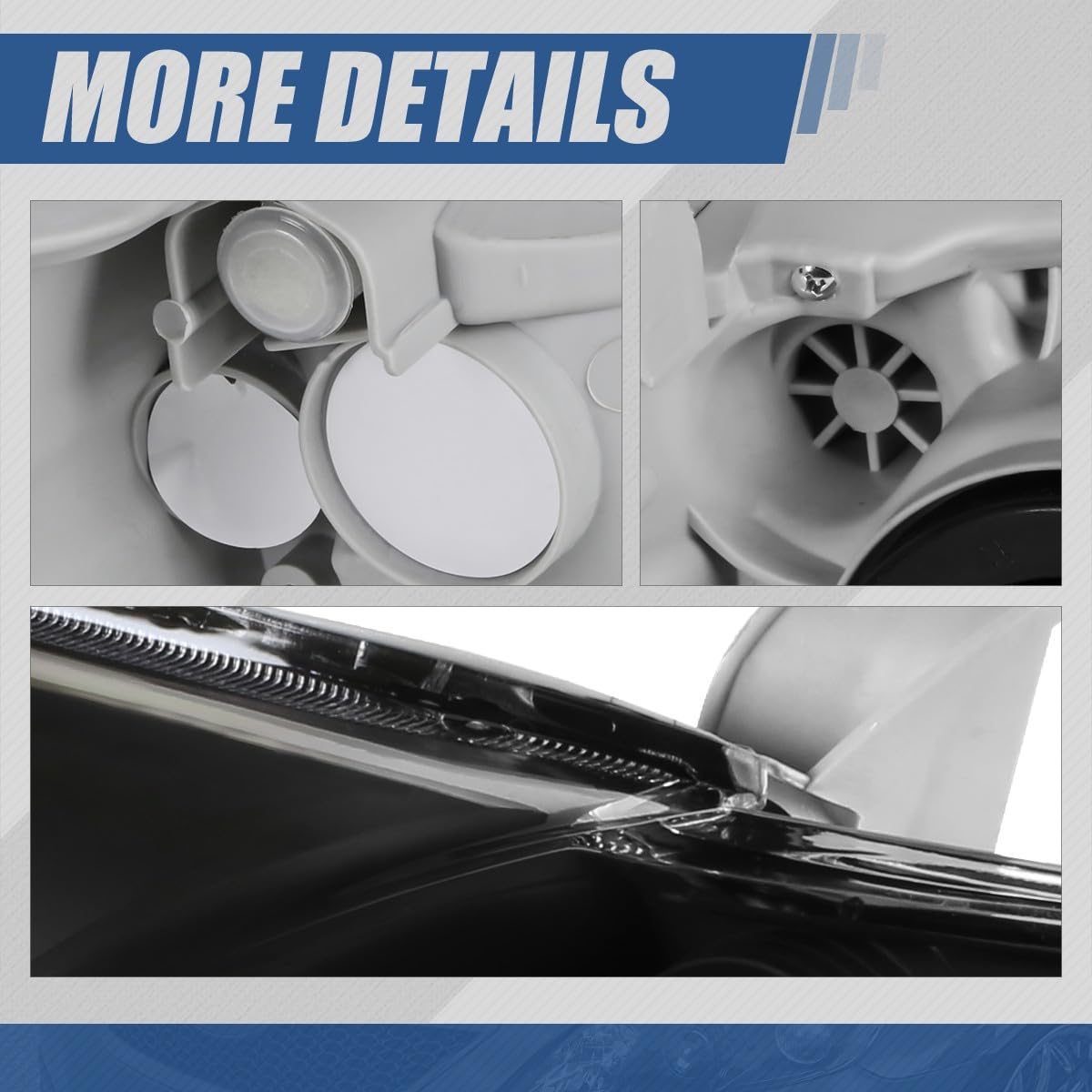 Black Projector Headlights Assembly A22320