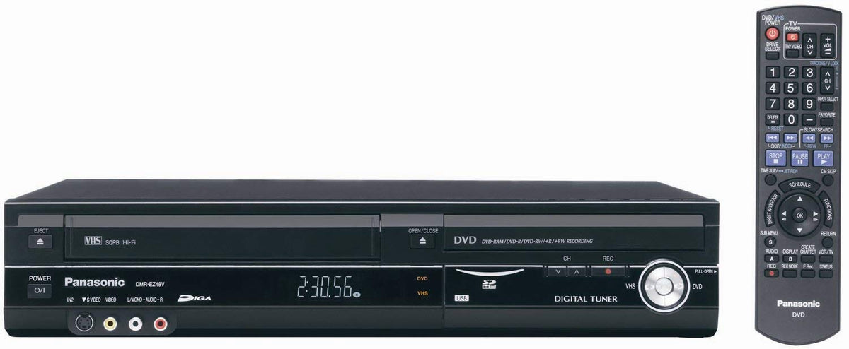1080p Upconverting VHS DVD Recorder with Built In Tuner O158