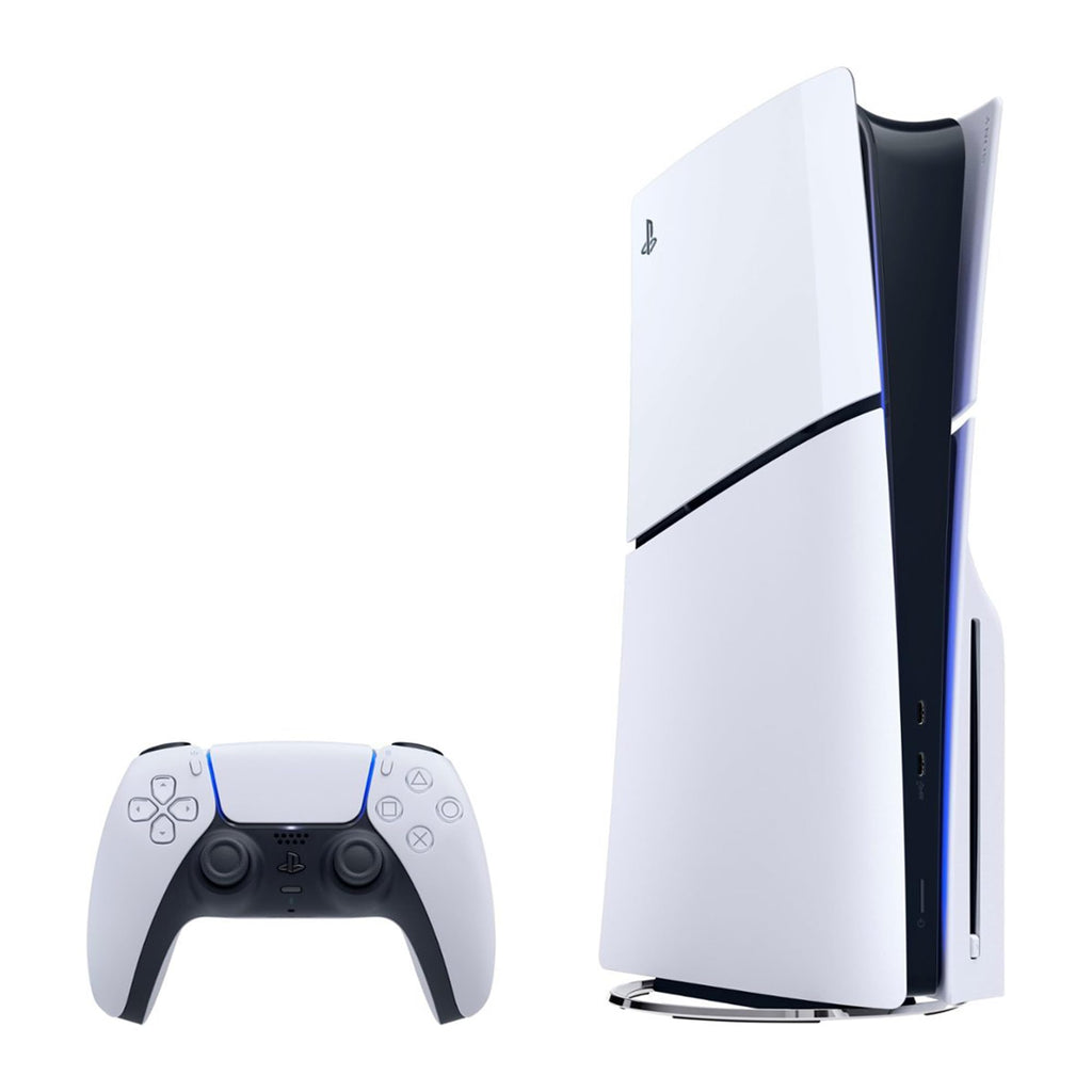 White Slim Disc Edition Gaming Console Bundle with Wireless Controller W615