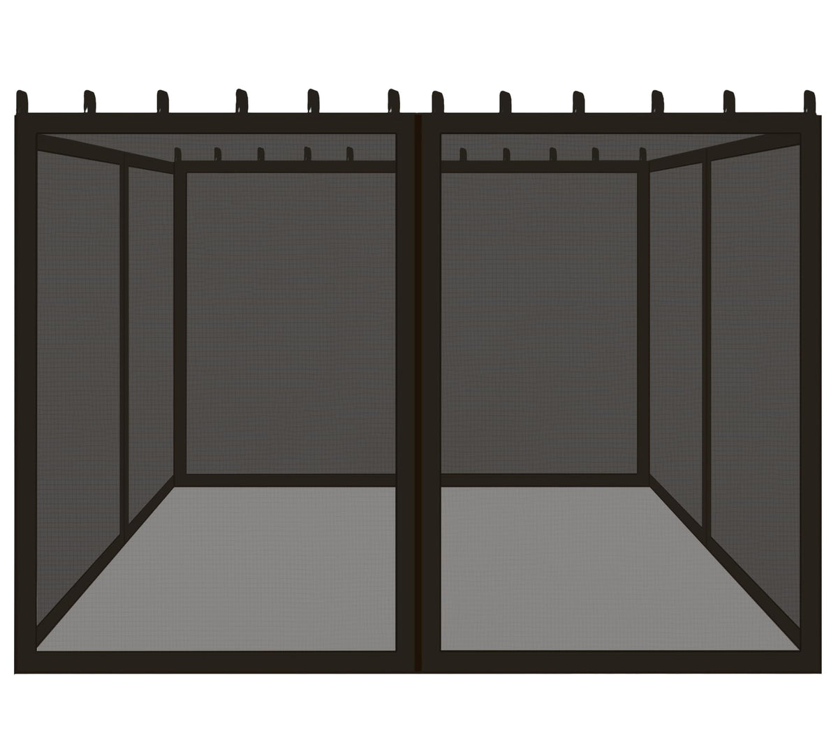 Black 10x10 FT Mosquito Netting Replacement S43069