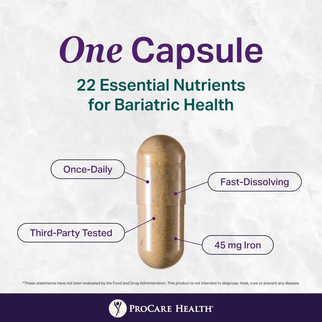 Bariatric Multivitamin 45mg Iron Capsule 30ct B3331