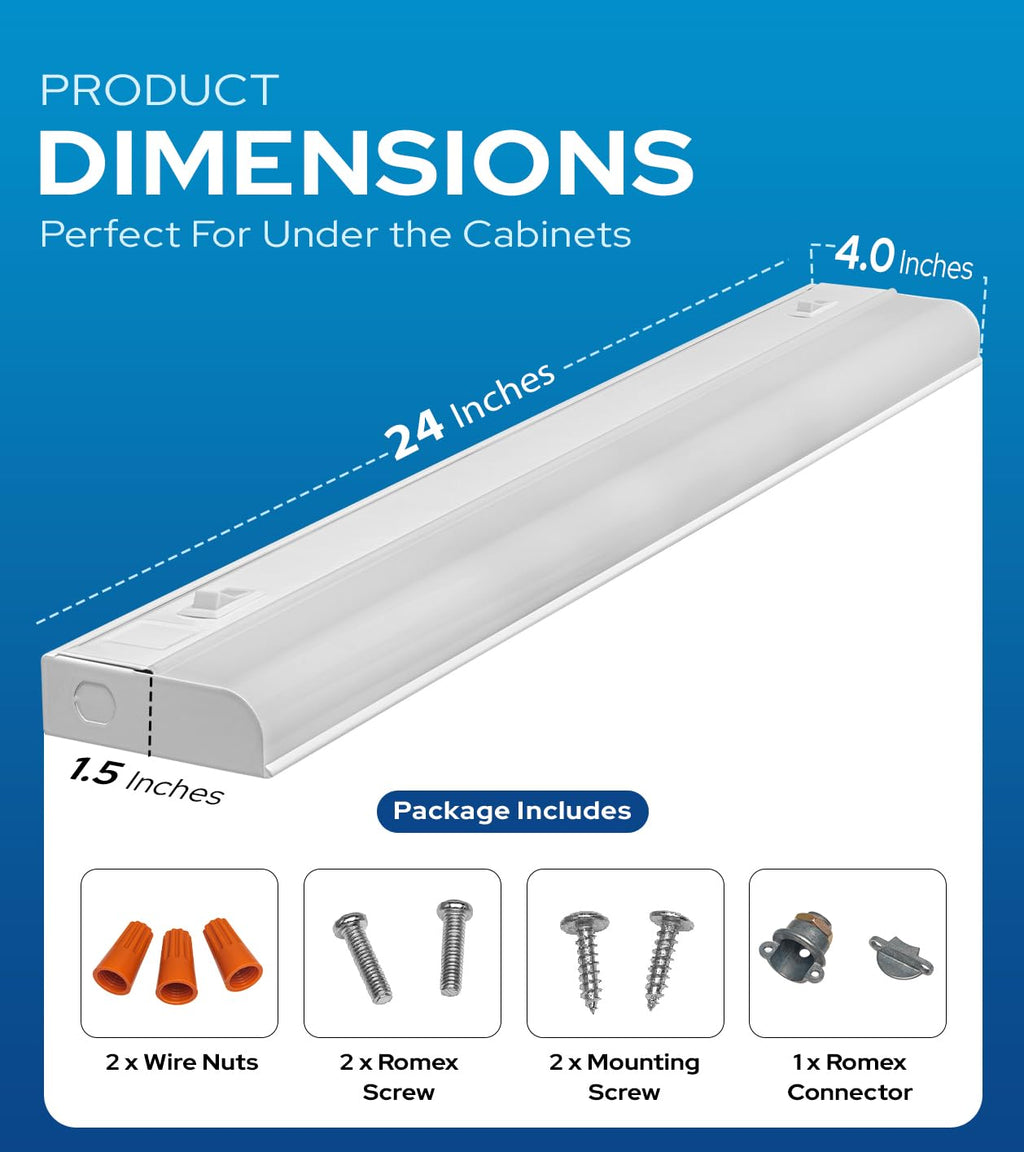 24" Hardwired Under Cabinet Lighting F9630