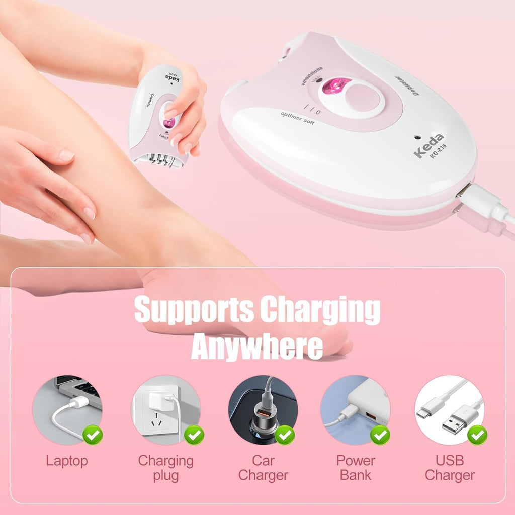 Rechargeable Epilator with LED Light A86714