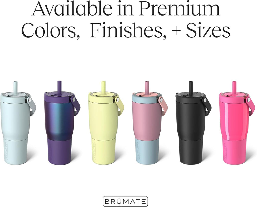 25oz Leakproof Stainless Steel Travel Tumbler with Handle & Straw M4097