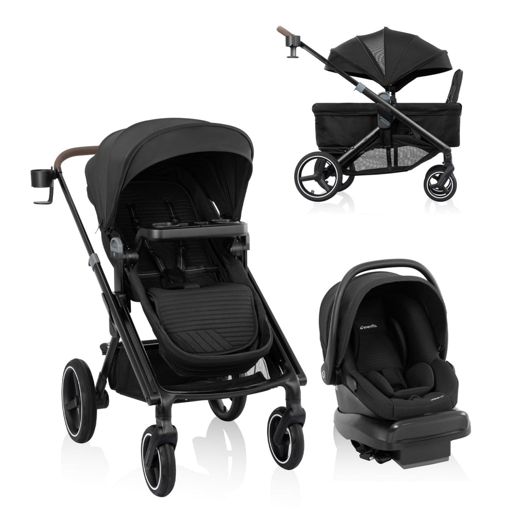 Stroller to Wagon Travel System with Car Seat D166