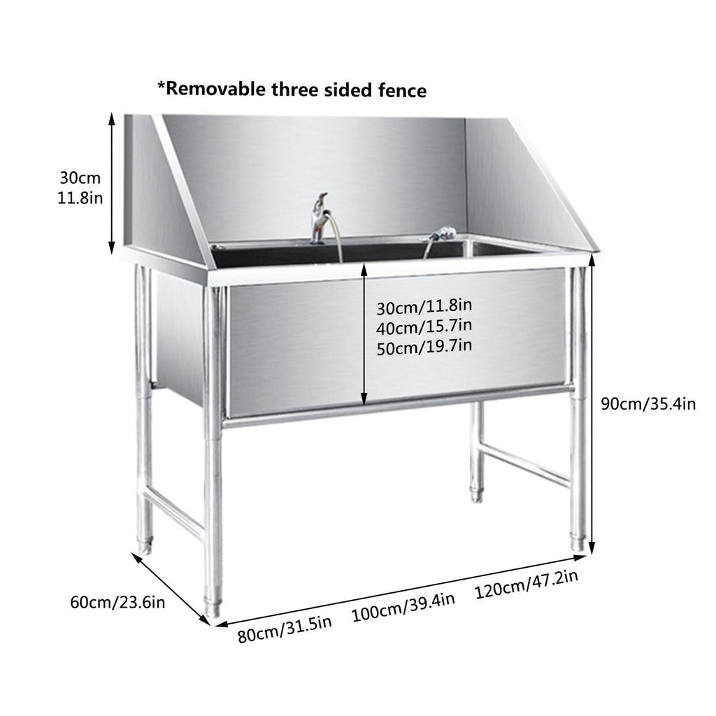 Stainless Steel Pet Grooming Bath Tub T833795