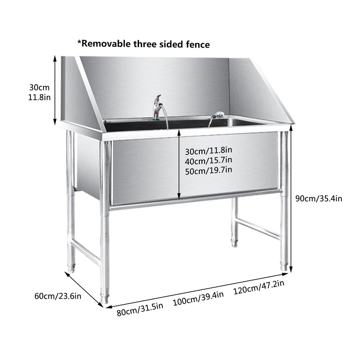 Stainless Steel Pet Grooming Bath Tub T833795