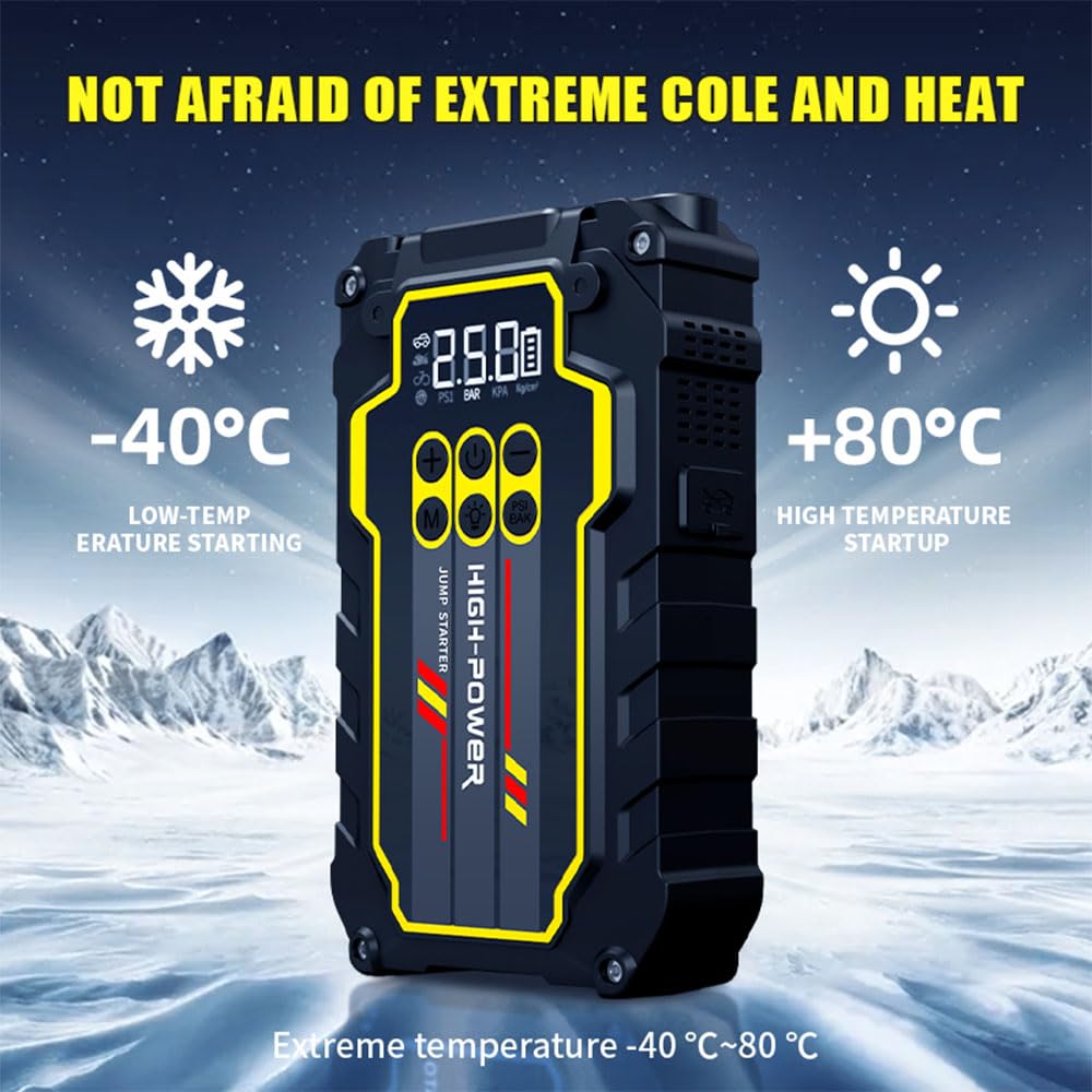 4000A 12V Portable Jump Starter with Air Compressor N98987