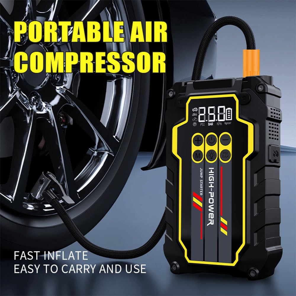 4000A 12V Portable Jump Starter with Air Compressor N98987