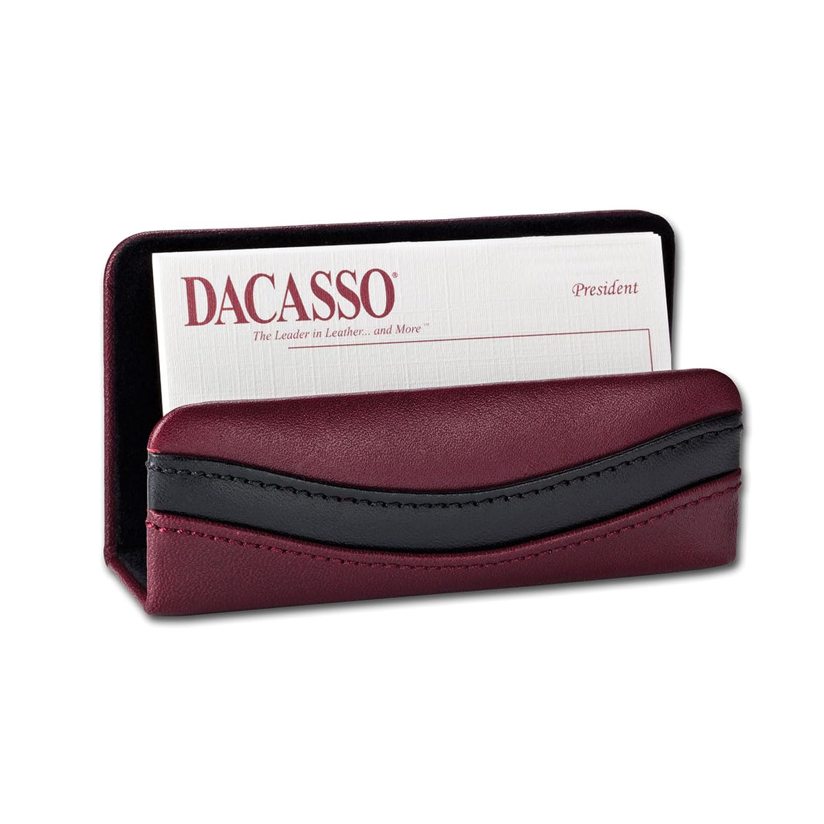 Burgundy Leather 8-Piece Desk Set C54937
