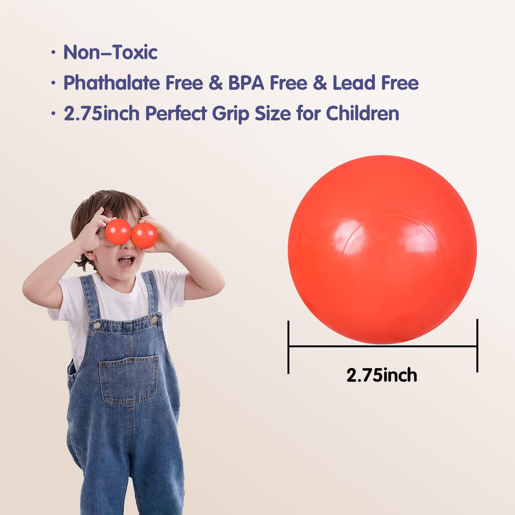 2.75 Inch Crush Proof Plastic Ball Pit Balls Pack of 50 K267625
