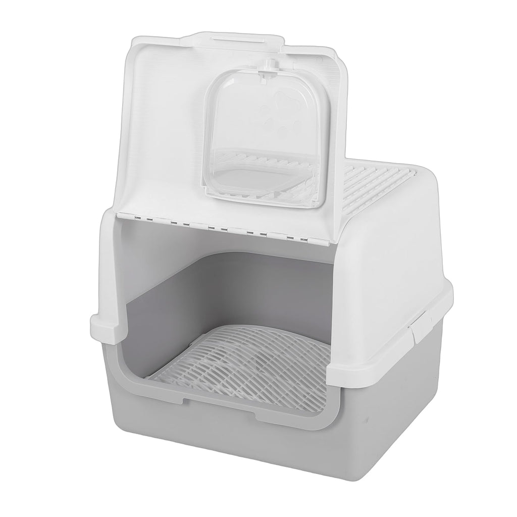 Enclosed Cat Litter Box with Lid Scoop J5143