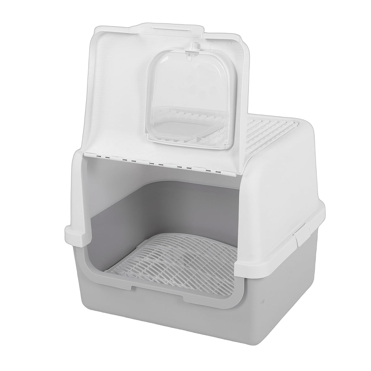 Enclosed Cat Litter Box with Lid Scoop J5143