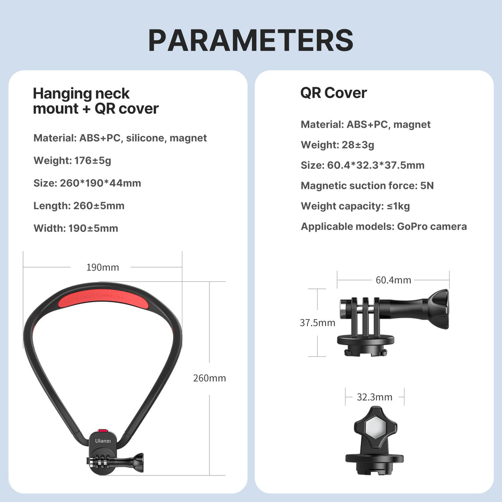 Magnetic Neck Mount for Action Cameras N648