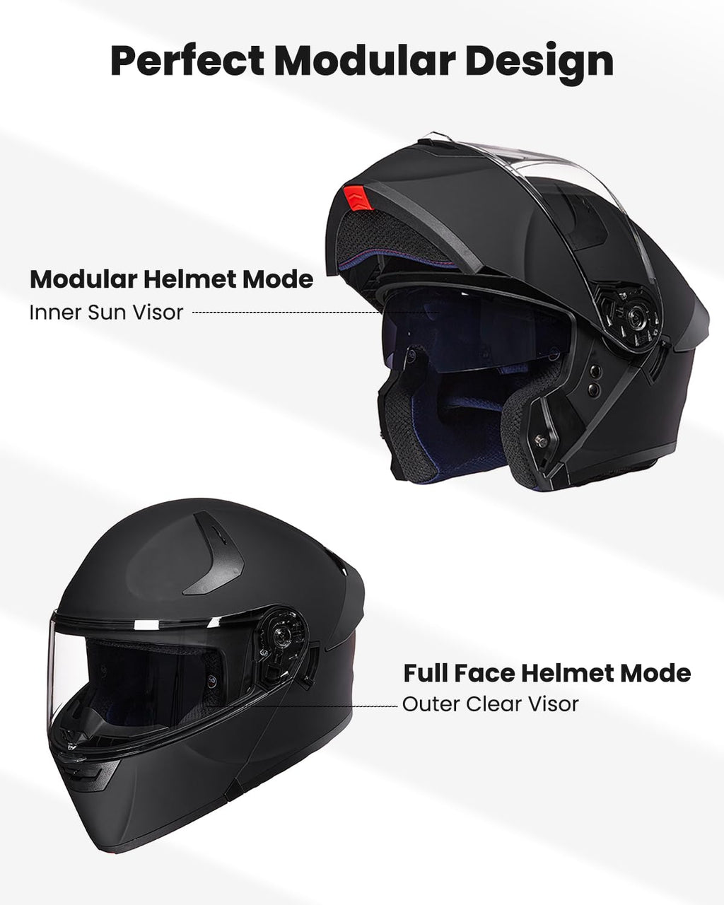 Modular Full Face Motorcycle Helmet C3762