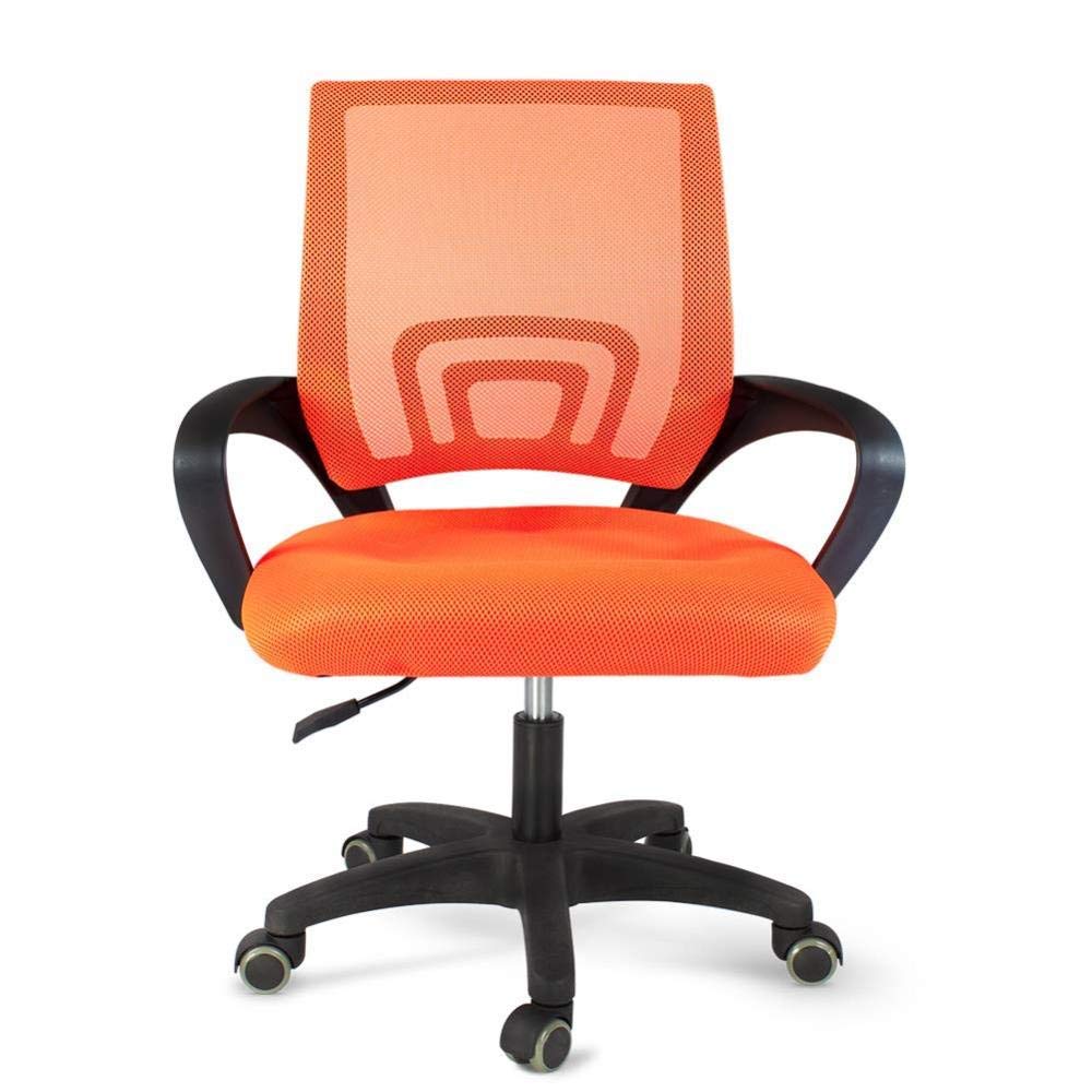 Orange Ergonomic Mesh and Leather High Back Office Chair F130