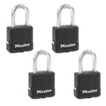 Heavy-Duty Keyed Outdoor Padlock 4-Pack M826059