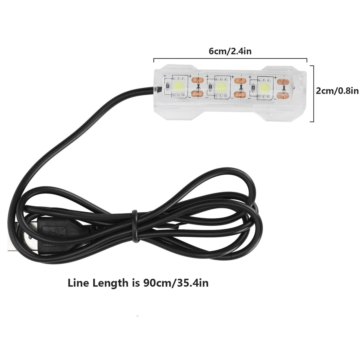 5V 0.6W USB Mini LED Aquarium Plant Light C965897