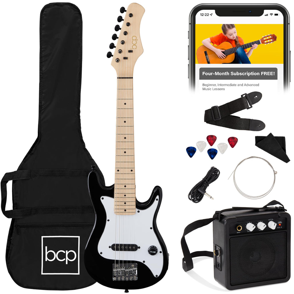 30in Kids Electric Guitar Starter Kit with Amplifier J60867