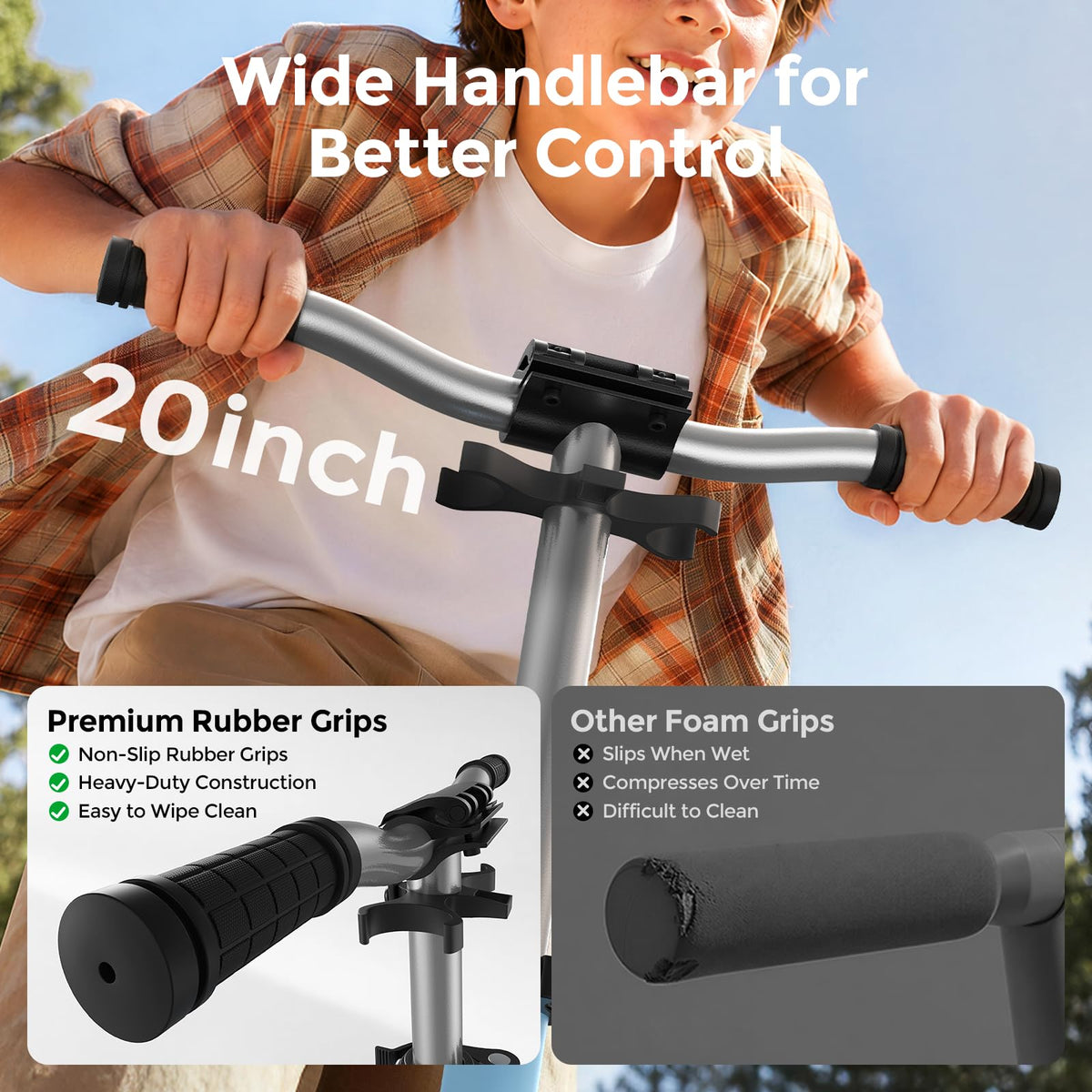 Kick Scooter with 8 Big Wheels I35775