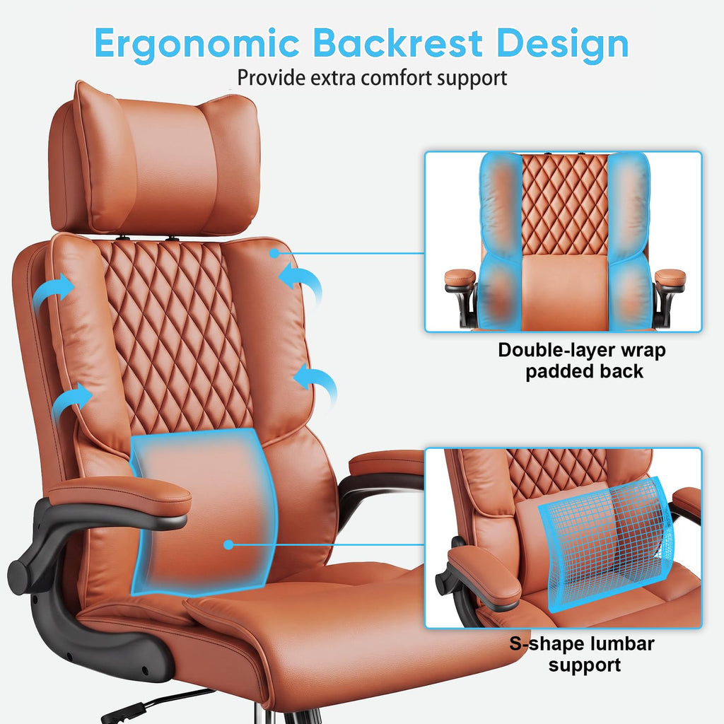 Big and Tall Office Chair with Adjustable Headrest J64688