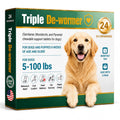 Broad Spectrum Dog Dewormer Tablets with Pyrantel Pamoate, 24 Tablets I169