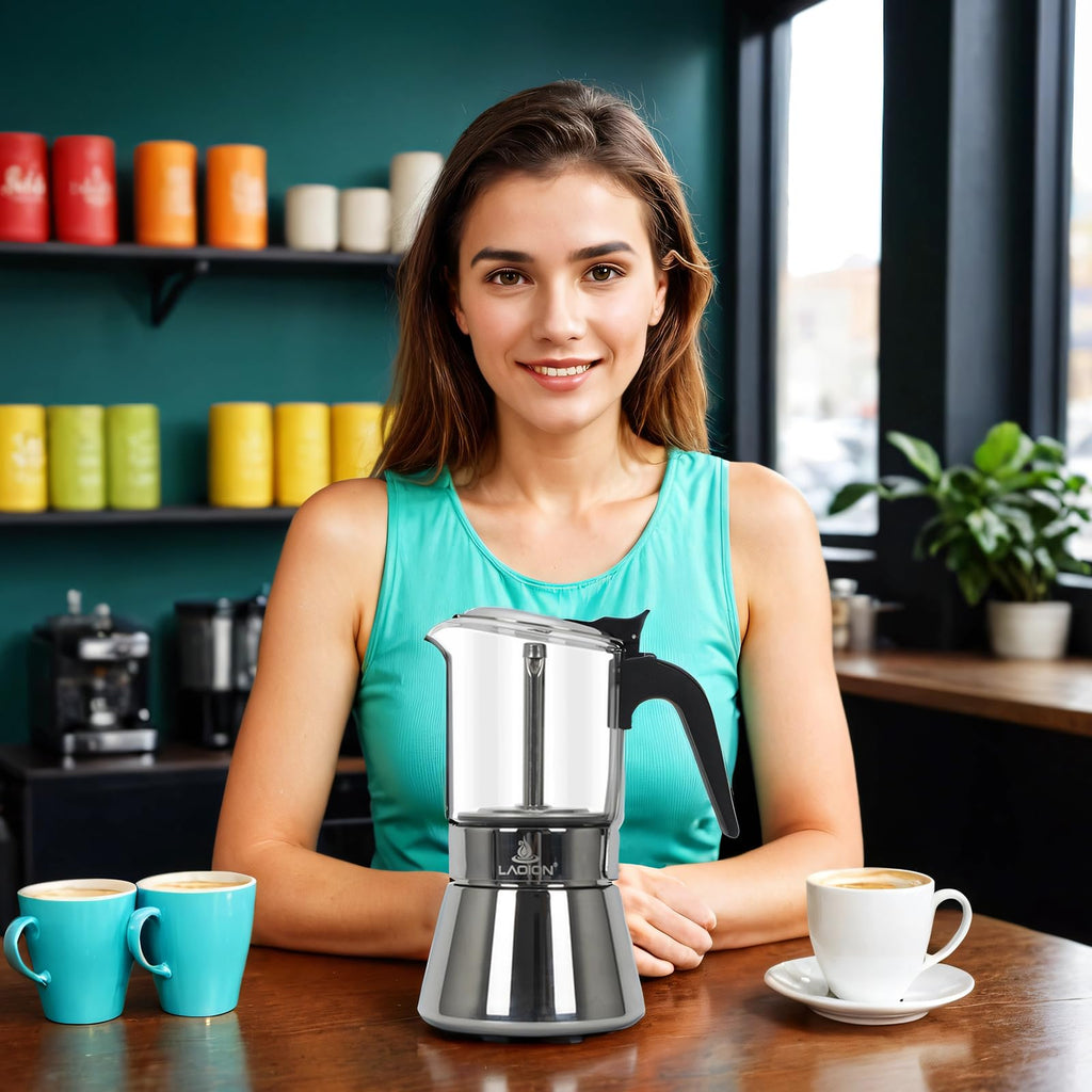 Stovetop Espresso Maker 6 Cup Moka Pot M3970