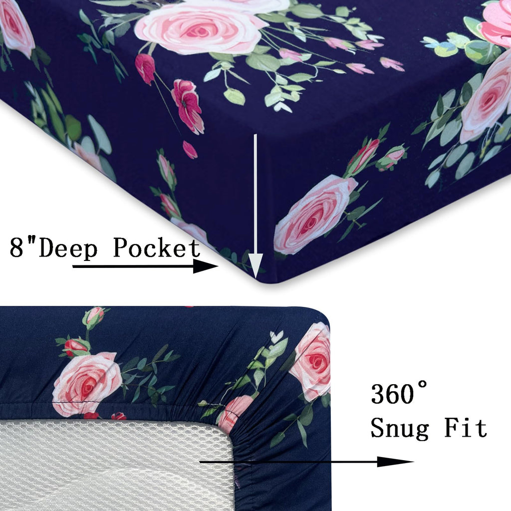 3 Pack Soft Crib Sheets 28'' X 52'' Microfiber L995080