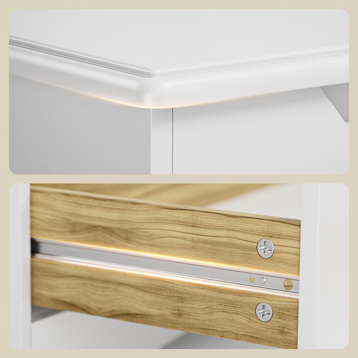 White 6 Drawer Dresser Z69989