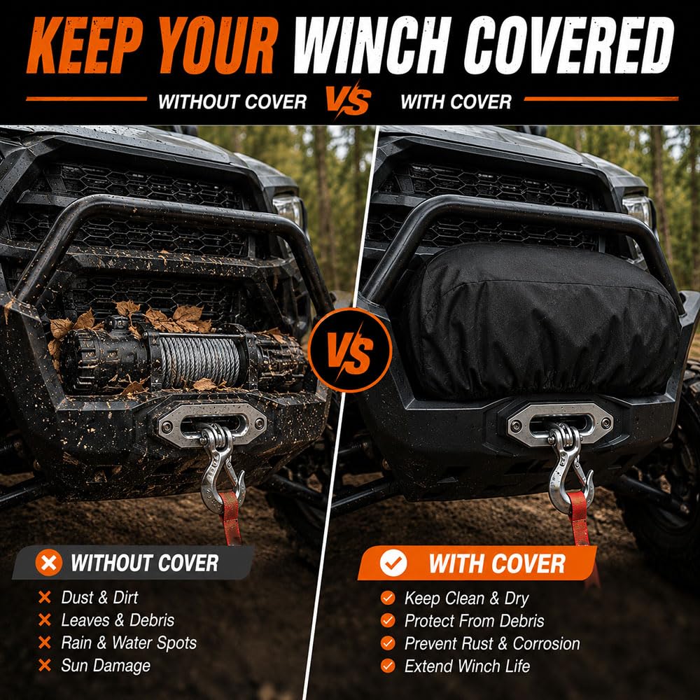 Water Resistant Oxford Fabric Winch Cover P161971