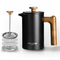 French Press Coffee Maker, 21oz, Black L6826
