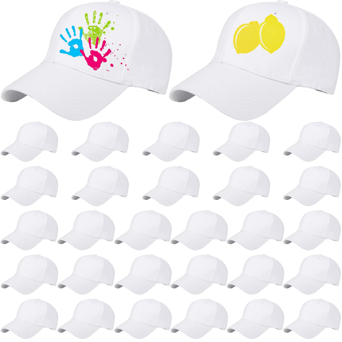 Cotton White Baseball Cap X1653