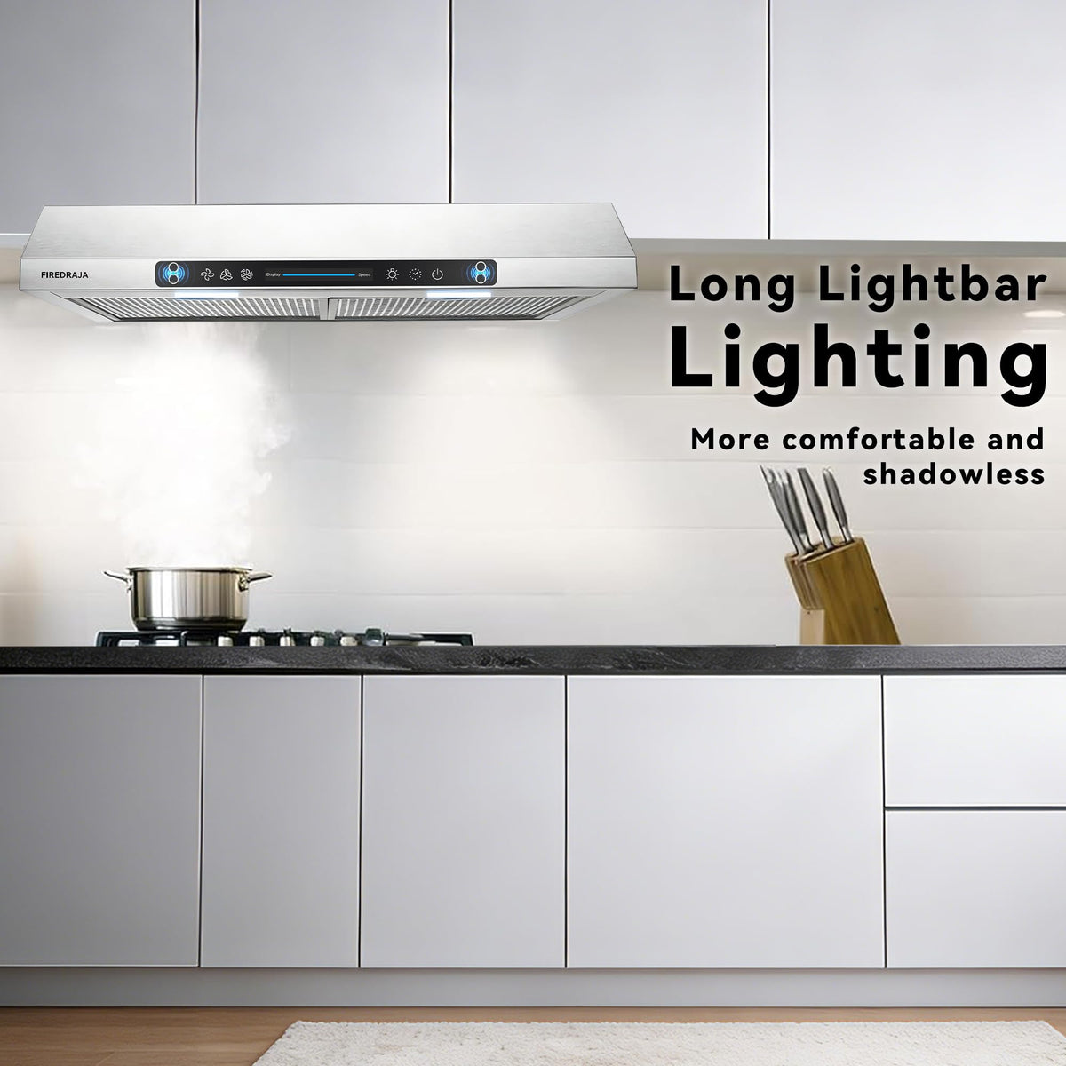 30 Inch 550 CFM Stainless Steel Under Cabinet Range Hood F526