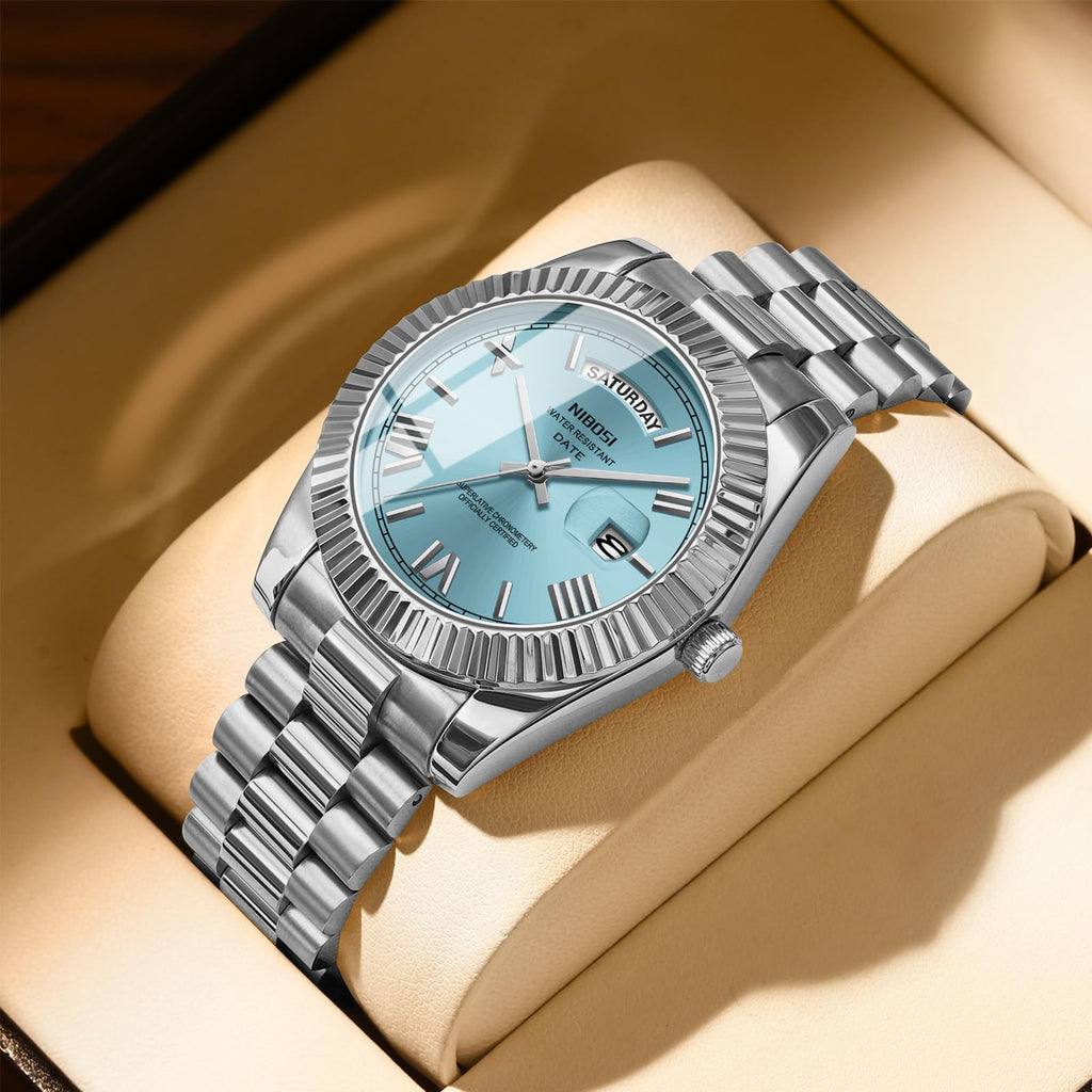 Men's Analog Quartz Watch Rose Gold Stainless Steel H7974