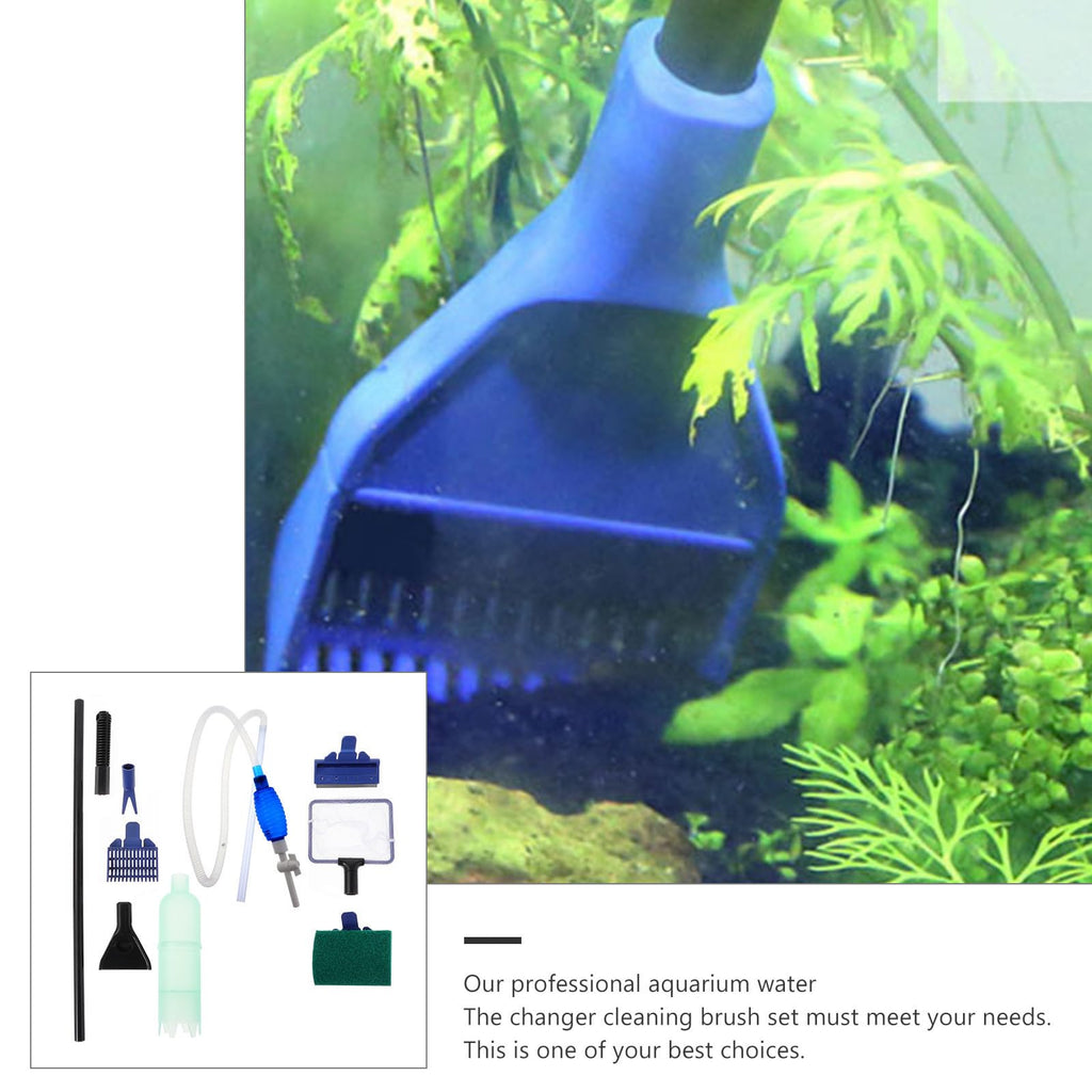Fish Tank Cleaning Tool Set with 5 in 1 Brush Plastic B8498