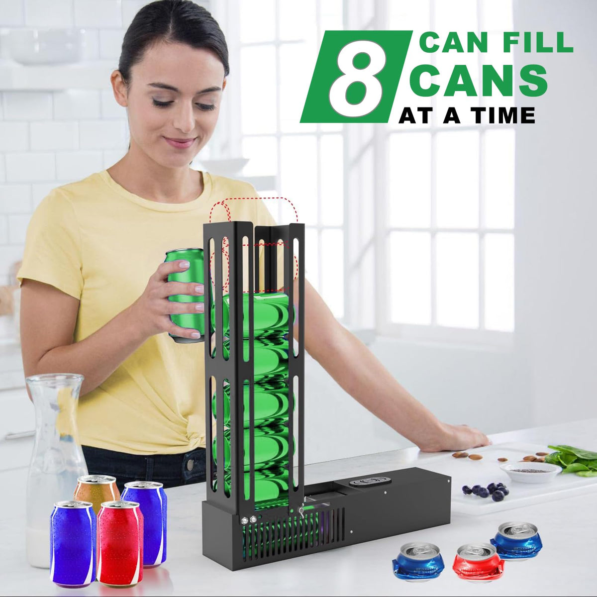 Automatic Can Crusher for 8oz/12oz/16oz Cans D1087