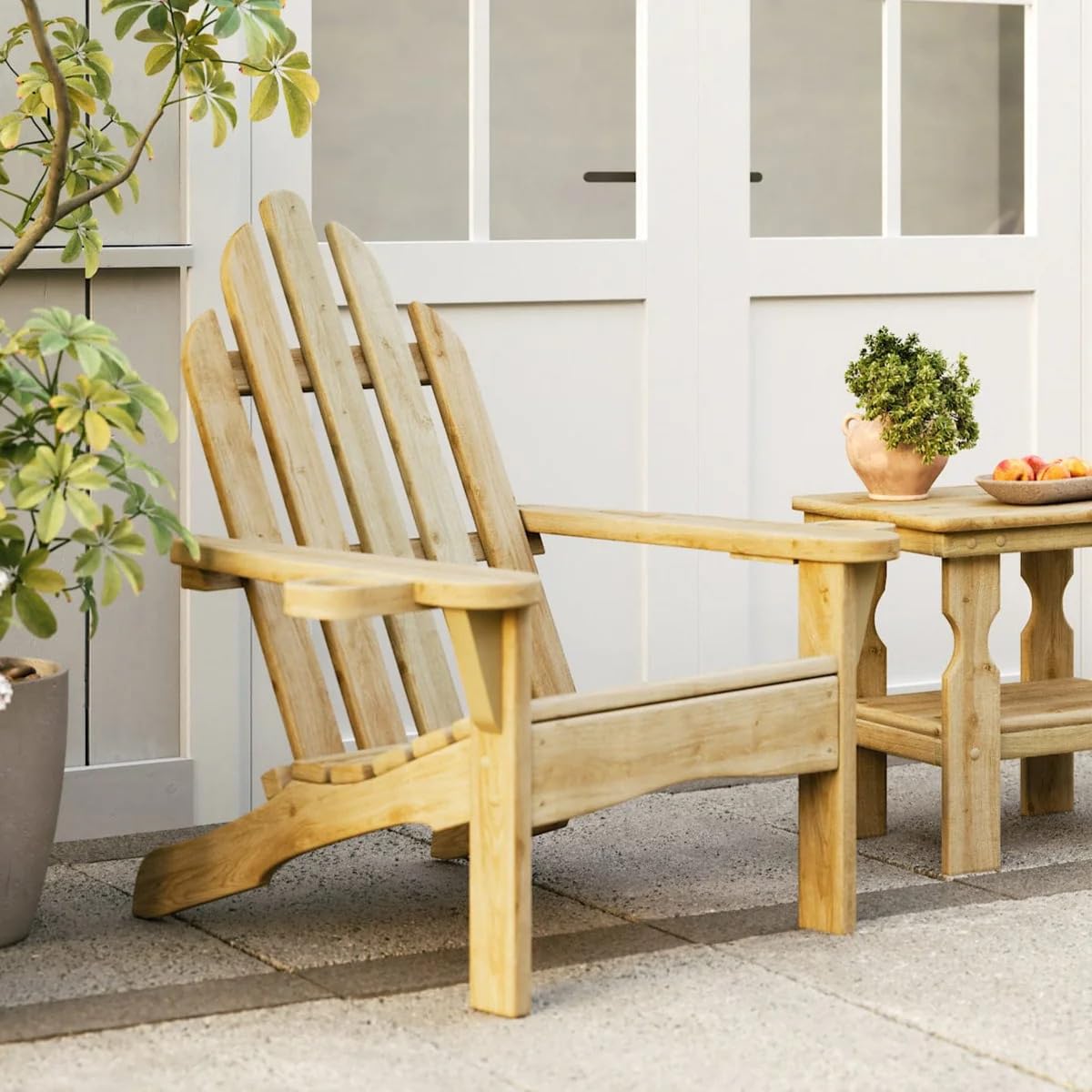 Heavy Duty Adirondack Chair Treated Pine 800 Lb Weight Capacity P796901