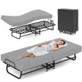 Folding Bed with Mattress, Memory Foam and Metal Frame, 75" x 31" I5046